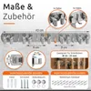 ECENCE Besenhalterung Wand Silber Besenhalter zum Kleben & Produktbild-Vorschau 4