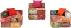 vidaXL Pouf modulaire 3 places patchwork tissu Voir les images du produit 6