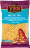 A bag of TRS Mung Dal with an illustration of a woman processing lentils. Produktbild-Vorschau