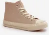 Damen Isolierte Sneakers Aus Eko Leder Beige Big Star Produktbild-Vorschau 4