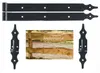 Torband u Kloben, Stahl Ladenband- Torbeschlag- 2 Torbänder Produktbild-Vorschau 2