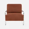 Poltrona vintage in tessuto chenille con struttura cromata, Anteprima dell’immagine prodotto 2