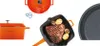 A collage of cookware and a cooked steak. Podgląd zdjęcia produktu