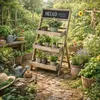 DOCHTMANN Présentoir à fleurs en bois à 3 étages, avec Voir les images du produit 4