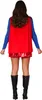 A woman wearing a superhero costume from behind. Produktbild-Vorschau