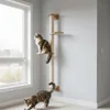 130 cm Arbre à chat mural avec 2 plateaux pour chats - Voir les images du produit 3