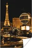 MuchoWow® Poster Gold - Eiffelturm - Las Vegas 40x60 cm - Produktbild-Vorschau 1
