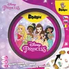 The image shows the front of a Disney Princess Dobble game box, featuring four princesses and game details. Produktbild-Vorschau