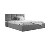 GUTTO Polsterbett 200x200 Metall-Lattenrost Grau Velour Produktbild-Vorschau 6