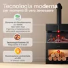 KAMINIO Camino elettrico HENRI con tubo del camino - Stufa Anteprima dell’immagine prodotto 3