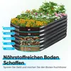 Quictent Hochbeet 180x90x45cm Oval, Pflanzkasten aus Produktbild-Vorschau 6
