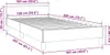 vidaXL Bettgestell ohne Matratze Schwarz 100x200 cm Samt Produktbild-Vorschau 6