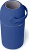 A blue diaper pail with a gray interior and a handle. Produktbild-Vorschau