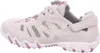 A side view of a beige and pink women's walking shoe. Produktbild-Vorschau