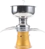 A stainless steel and gold electric milk separator. Náhled obrázku produktu