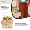 Flaschenträger für 6 Flaschen geflochten aus Wasserhyazinthe 33 x 22 x 18 cm Podgląd zdjęcia produktu