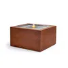 KÖHKO® Gartenbrunnen QUADRUM aus Cortenstahl mit LED – Produktbild-Vorschau 1