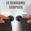 Set di 4 portasciugamani in acciaio inox, nero opaco, Anteprima dell’immagine prodotto 2