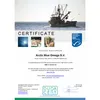 A certificate with a picture of a fishing boat at sea. Produktbild-Vorschau