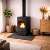 Bodenschutzplattform für Holz- und Pelletöfen aus Stahl Produktbild-Vorschau 2