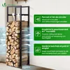 VOUNOT® Verstellbare Kaminholzregal 45 x 32 x 170 cm, 3 Produktbild-Vorschau 5