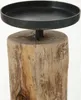 Eukalyptus Kerzenhalter 3er Set - 24 / 19 / 15 cm - Holz Produktbild-Vorschau 2