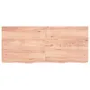Tischplatte Hellbraun 140x60x(2-6)cm Massivholz Eiche Produktbild-Vorschau 2