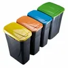 Four recycling bins with different colored lids are lined up against a white background. Náhled obrázku produktu