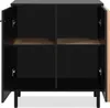 finori Monza 01D Kommode, schwarz / Nachbildung Artisan Oak Produktbild-Vorschau 4