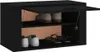 vidaXL Nástěnný botník černý 70x35x38 cm Dřevěný materiál Náhled obrázku produktu 4