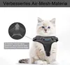 Supet Katzen-Geschirr und Leine Set Schwarz S (34.8-39.9 Produktbild-Vorschau 4