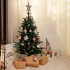 A decorated Christmas tree with gifts and a gnome on a sled. Náhled obrázku produktu