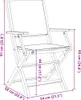 vidaXL 3-tlg. Bistro-Set Blattmuster Stoff und Massivholz Produktbild-Vorschau 8