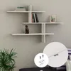 DECORTIE Leo Nowoczesna pływająca półka dębowa 123 x 22 x Podgląd zdjęcia produktu 6