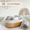 5er Set Spucktücher, 100% Baumwolle, 80x80 cm, Produktbild-Vorschau 5