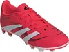 A red Adidas Predator children's soccer cleat is shown from a side angle against a white background. Produktbild-Vorschau