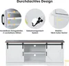 MODFU Meuble TV 150×40×60 cm - Buffet Blanc avec Étagères Voir les images du produit 7