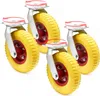 Wiltec zestaw kołowy skrętny 4x Ø220mm kółko transportowe Podgląd zdjęcia produktu 1