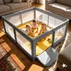 Malplay Laufstall Baby Laufgitter mit Netzwänden 150 x Produktbild-Vorschau 11