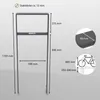 Fahrradanlehnbügel 116,5 x 39 cm Flachstahl 13 mm Anthrazit Produktbild-Vorschau 2