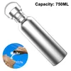 Edelstahl Trinkflasche 500ml / 750ml / 1L BPA Freie, Produktbild-Vorschau 1