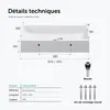 doporro Lavabo Suspendu avec Bonde Vasque à Poser Blanc Mat Voir les images du produit 6