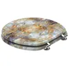 A toilet seat with a marble-like pattern. Náhľad obrázku produktu