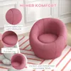 Fotel HOMCOM, fotel z uszakami i podłokietnikami, obrotowy Podgląd zdjęcia produktu 4