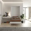 Schrankbett Classico 100x200 cm Vertikal Weiß Klappbett mit Produktbild-Vorschau 7