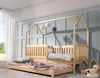 KEF Bett Oli Haus Ebenerdig Doppelbett Kinder – Kinderbett Produktbild-Vorschau 1