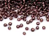 50g Rocailles Glasperlen 8/0 3mm dunkellila Produktbild-Vorschau