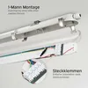 LED Feuchtraumleuchte Wannenleuchte T8 Röhre 840 Produktbild-Vorschau 4