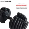 PH Fitness Verstellbare Hantel Set 24KG Schwarz - 2 STÜCK - Produktbild-Vorschau 2
