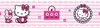 Polypropylene-Bordüre " Hello Kitty " Kollektion MainRange Produktbild-Vorschau 1